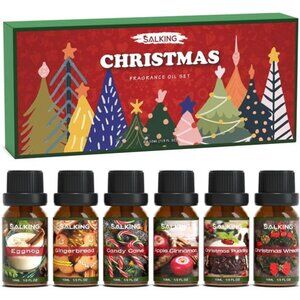 Christmas Fragrance Oils Set - Essential Oils for Diffuser, Soap,‎ Candle